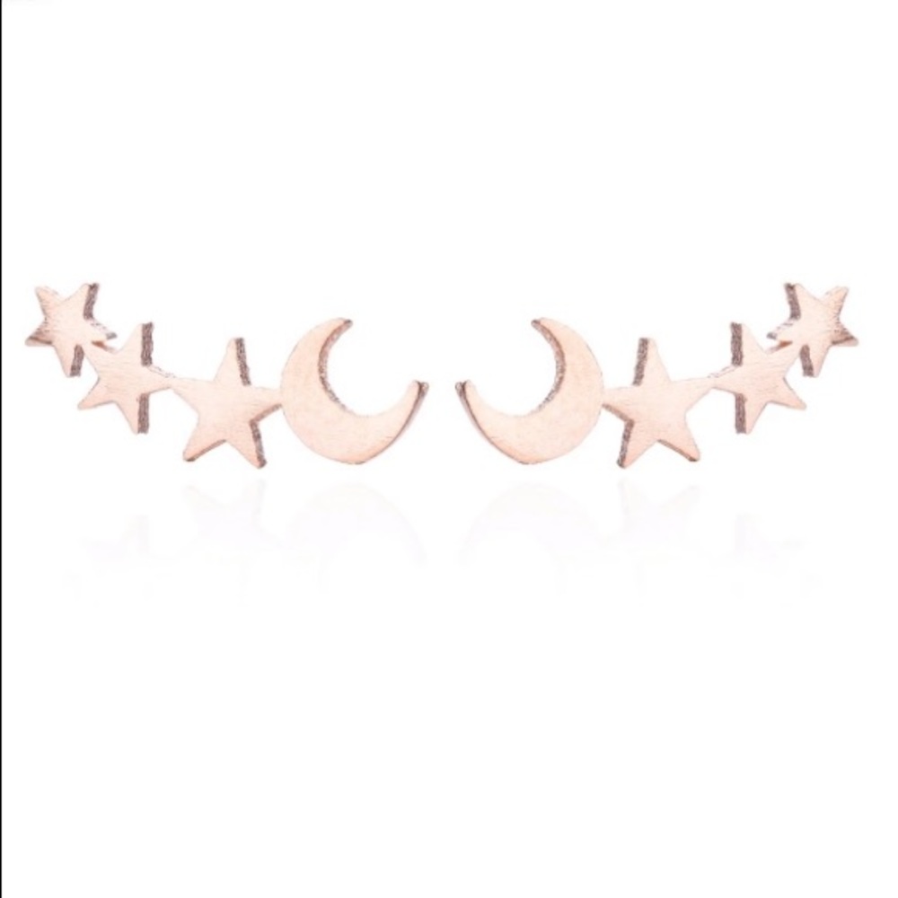 NEW!💙💎ROSE!💗💛GOLDEN!⭐️STARS!🌙MOON! STUDS!💎💙 - Picture 7 of 8